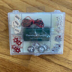 Crafting Jewelry Charms and Cording Set